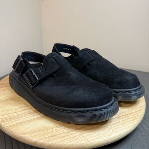 Dr. Martens Men’s Jorge Made In England Suede Sling back Mules shoes
